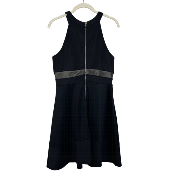 Emerald Sundae Womens Fit n Flare Dress Large Black Racer Back Club Party Dance - Picture 3 of 6